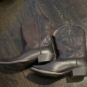 Nocona Vintage Brown Leather Western Cowboy Boots 9.5 B Style WL1113